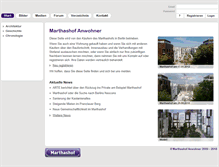 Tablet Screenshot of marthashof.de